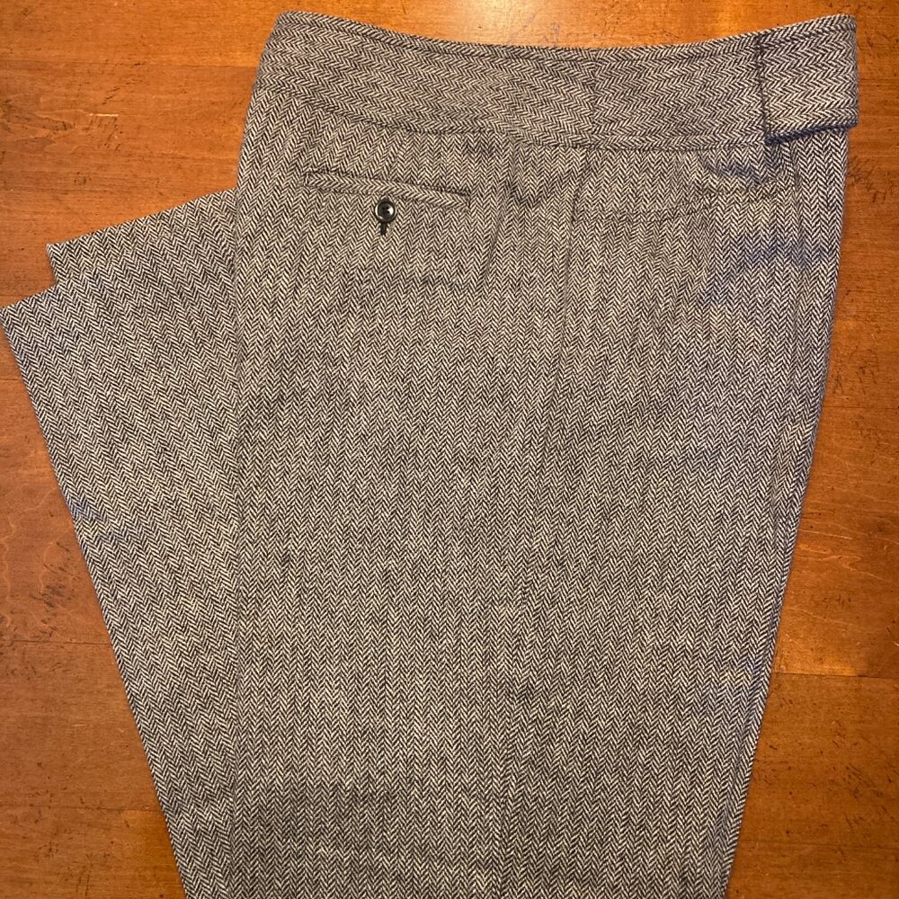Nine West Women 14 Liza Trouser Pants Y2K 90’s Professional Minimal Herringbone